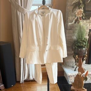Tahari White Pantsuit